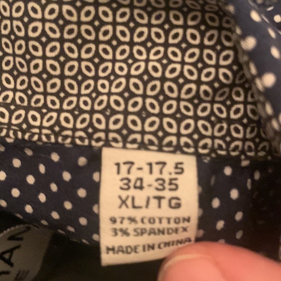 Nick Graham Everywhere Mens XL Stretch Modern Fit Flip Cuff Button Down Blue - Picture 7 of 7